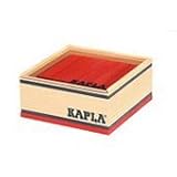 Kapla カプラ 魔法の板 カラーカプラ 40枚入 クアドラット C40 レッド （おもちゃ 玩具 知育 積み木 プレゼント) [並行輸入品]