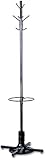 Safco Products 4168BL Costumer Coat Rack Tree with Umbrella Stand Black [並行輸入品]