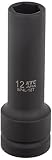 京都機械工具(KTC) 12.7mm (1/2インチ) インパクトレンチ ソケット (ディープ薄肉) 12mm BP4L12TP