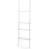 LOWYA （ロウヤ） つっぱり棚 ツッパリ棚 壁面収納 ランドリーラック 収納棚 ディスプレイ棚 収納 幅68cm マットホワイト おしゃれ 新生活