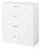 コクヨ　エディア　収納システム　高さ1050mmタイプ　下置き　ラテラル4段　幅900×奥行き400mm カラー:F1（ナチュラルグレー）