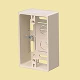 未来工業 プラモール用 深形モール用スイッチボックス(ケーブル配線用露出スイッチボックス) 1ケ用深形 カベ白 MSB-1YW