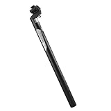 YAPJEB シートポスト 自転車 サドルポスト アルミニウム 25.4/27.2/28.6/30.4/30.9/31.6mm 長さ400mm つや消し MTB ロードバイク マウンテンバイク (02 ブラック, 30.9ｘ400mm)