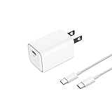 20W 急速充電器 USB-C AC式充電器 コンパクトUSB-Cケーブル 充電ケーブル1本付き 【PSE認証済み PD3.0対応 超小型】