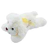 かわいい腹ばい犬ぬいぐるみ自動車アクセサリーおもちゃ犬子供プレゼントおもちゃ誕生日プレゼント(12INCH)