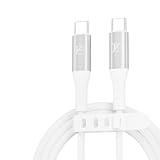 【TYB】タイプc 充電 ケーブル シリコン 65W Type-C 充電ケーブル ノートパソコン充電 usb-c 急速充電 高速データ転送 スマホ シリコンケーブル 1m/2m (ホワイト, TYPE-C TO TYPE-C（1m）)