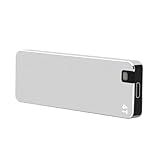 高耐久性SSD 外付け ポータブルSSD USB3.1 (Gen1)/USB3.0高速転送 PC/TV容量拡張用 小型 スリム型 ホワイト-