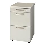 プラス 脇机3段 RJ-047A-3 LGY エルグレー 引出A