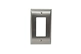 Amerock BP36504G10 Candler 1 Rocker Wall Plate - Satin Nickel [並行輸入品]