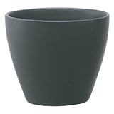 インテリアポット　コローレ 13cm ブラック (受皿別途) (穴有) 【8個入り】／植木鉢