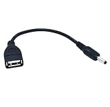 USB2.0(A：メス)→DC(外径3.5φ/内径1.3φ)オス変換ケーブル【2A3513-015】旧型番2A-3513