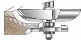 MLCS Raised Panel Router Bit with Undercutter: Cove Profile by MLCS