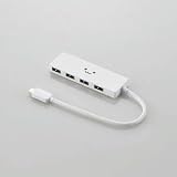 エレコム USB3.1(Gen1)HUB Type-C Aメス4ポート バスパワー 15cmケーブル ホワイトフェイス U3HC-A429BWF