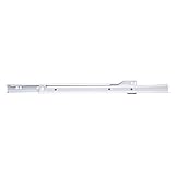 ヒッコリーハードウェアP1700-12-Wで12。ホワイトボトムマウントユーロ引き出しスライド