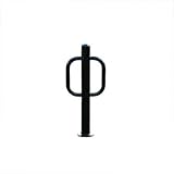 スチールsurface-mount Bike Post – ブラック – Fits 2 Bikes