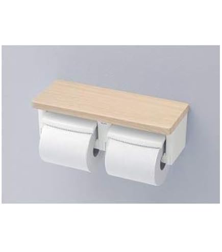 Amazon | TOTO 二連紙巻器 棚付き(木質) YH601FMR #NW1 芯なしペーパー
