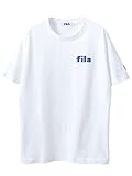 [フィラ] Tシャツ メンズ 半袖Tシャツ 半袖 ワンポイント カレッジロゴ ロゴプリント クルーネック fh8029 ホワイト/BLUE D-XL ＃