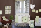 Quilted Circles Lime/chocolate 4 pc Crib Set by Bacati