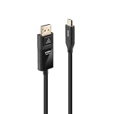 LINDY 2m USB3.1 Type-C to DisplayPort HDR アクティブ変換ケーブル(型番:43302)