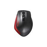 （まとめ） BUFFALO バッファロー BSMBW300MRD Premium Fitマウス無線／BlueLED光学式／静音／3ボタン／Mサイズ レッド 【×3セット】
