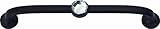 Atlas Homewares 345-BL Legacy Crystal Black 5.75-Inch Bracelet Pull [並行輸入品]