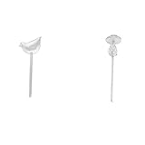 GRALARA２個　庭　花　自動　ガラス　キノコ形　小鳥　簡約　散水装置　ガーデン　じょうろ　スプリンクラー