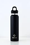 【REVOMAX公式】16oz 473ml 炭酸対応 ステンレスボトル 18時間保温 36時間保冷 真空断熱 水筒 ギフト レボマックス (Onyx Black)