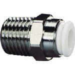 チヨダ ファイブSUSメイルコネクタ 白 6ｍｍ・R3/8 FS603MW