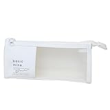 シンプルメッシュペンポーチ ベーシックマイン【ホワイト】