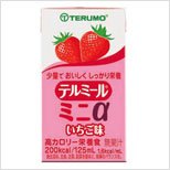 高エネルギー＆バランス栄養食（液体タイプ） テルミール ミニα  125ml×24 (いちご)