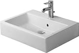 Above counter basin 19 5/8 Vero, with of, ground, back side glazed, No Hole by Duravit