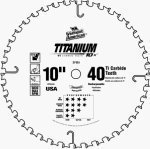 Vermont American 27831 5/8-Inch Arbor 10-Inch 40 Tooth ATB Titanium Series Circular Saw Blade [並行輸入品