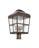 Kalco 403400AGB Sherwood Large Pier/Post Mount, Aged Bronze Finish by Kalco