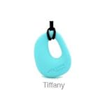 Jellystone Chewable Organic Pendant Nursing Necklace in Aqua Tiffany by Jellystone