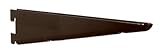 Knape & Vogt Mfg 182 BLK 7シェルフブラケット、デュアルトラック、ブラック、7-in。 10 182 BLK 7