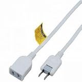 YAZAWA 抜け止め延長コード Y02N101WH　YAZAWA [簡易パッケージ品]