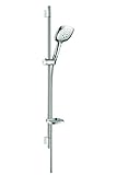 Hansgrohe Raindance選択E 150 3jetハンドシャワー/ Unica 's Puro壁バー0.90 Mセット、クローム27857000 by Hansgrohe