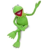 カーミットフロッグ Soft, movable-mouth Kermit Frog puppet for imaginative play.