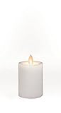 Candle Impressions標準4 "ミラージュアウトドアピラーW /プログラム可能なタイマー、ホワイトプラスチック樹脂
