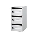 郵便ポスト ACE-248-280 SH-Rポスト 3戸用 マンション・集合住宅用 ラッチ錠付 壁付けポスト 埋め込み式ポスト