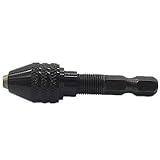 Agile-shop Black Keyless Adapter for Power Impact Driver 1/4" Mini Drill Chucks [並行輸入品]