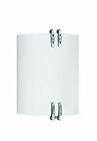 Lighting by AFX CEW113PNEC Century Outdoor Sconce, Smooth White Acrylic Diffuser with Sculptured Nic