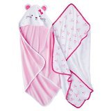 Carter's Just One You Baby Girls Mouse Bath Towel Set Pink by Carter's