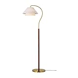 インターフォルム フロアライト LT-4292 ネルケ LED電球付 ホワイト ウッド ファブリックセード 北欧