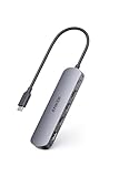 Anker USB-C ハブ (5-in-1, 4K, HDMI) 100W PD対応 5Gbps 高速データ転送 USB-C/Aポート グレー