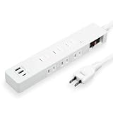 電源タップ USB 付き Type-C×1 PD20W USB-A×2 2m コンセント 6個口 タイプC STYLED DTP6A1C1W-2