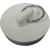 Drain Stopper Wht 1-1/8-1-1/4 by WORLDWIDE SOURCING