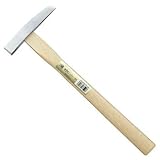 王将 板金ハンマー 磨屋根屋ハンマー(木柄) 中