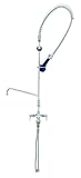 T&S Brass B-0113-A12-B08C Easyinstall Pre-Rinse Single Hole Base with 12-Inch Add-On Faucet, 18-Inch
