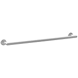 Ginger 4603/SN 4603 Kubic 24" Towel Bar with Plain Rosette, Satin Nickel [並行輸入品]